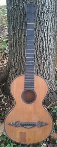 RARE 1800-1830ca J.T. Fussinger Brazilian Rosewood Romantic Guitar