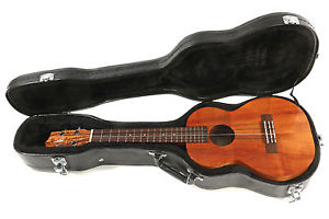 Kamaka HF-3 4 String Tenor Ukulele Made From Hawaiian Koa Uke w/ Hardshell Case