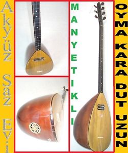 Profi Oyma Kara Dut  UZUN SAP SAZ // BAGLAMA (Manyetikli)  Akyüz Saz Evi