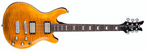 DEAN Icon Flame Top electric GUITAR new Trans Amber - Flame Maple