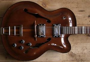 EXTREMELY RARE 50s ROGER WENZEL ROSSMEISL ELECTRIC JAZZ GITARRE HOYER ELECTRONIK