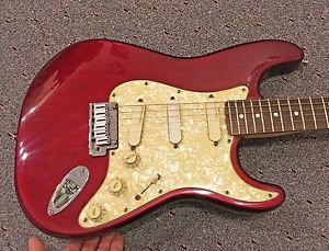 1995 Fender Strat Plus Deluxe - Awesome Crimson Burst Stratocaster with OHSC