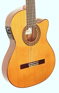Paco Castillo Acoustic Classical Guitar Cedar & Mahogany Thin  Boby