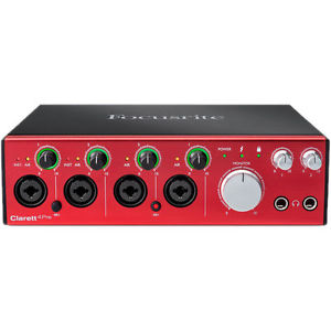 Focusrite Clarett 4Pre 18-in/8-out Thunderbolt Audio Interface New