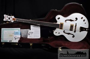 GRETSCH  G6136LSB WHITE FALCON BASS MINT HARDSHELL INCLUDED