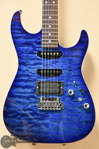 Tom Anderson Drop Top in Jack's Pacific Blue Burst with Binding.