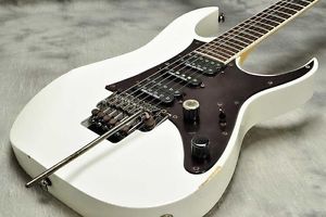 Ibanez RG2550Z Galaxy White Made in Japan Used Guitar Free Shipping #g566