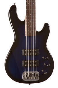 G&L Tribute L-2500 5-String Electric Bass Guitar Rosewood Fingerboard Blueburst