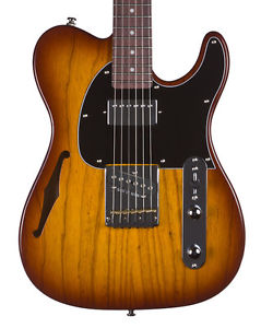 G&L Tribute ASAT Classic Bluesboy Semi-Hollow Electric Guitar Rosewood Tobacco