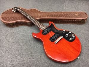 Rare-Shape Vintage Gibson 1965 Melody Maker D -Cherry- Used Guitar w/hard case