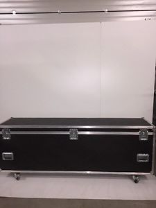 Profi Flycase Groß 245x58x76 cm m. Rollen Flight Case Transportkiste