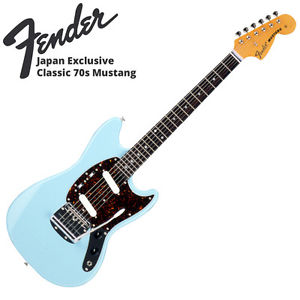 Fender Japan Exclusive Classic 70s Mustang Sonic Blue SBL Electric Guitar