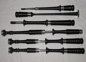 New McCallum African Blackwood AB4 Zoomorphic Engraved Bagpipes Sticks Only