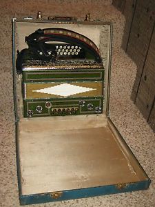 Anton Mervar 3 Row Diatonic Button Box Accordion Bb-Eb-Ab Fully Restored