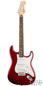 Fender Stratocaster Standard Electric Guitar Rosewood Candy Apple Red 0144600309