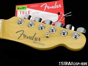 American Fender ELITE Telecaster Tele NECK + LOCKING TUNERS USA Maple Compound