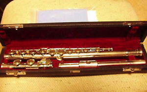 Used Muramatsu Flute M150 M-150 Sterling silver with case Adjusted EMS tracking