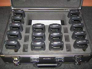 Listen Technologies LA-311 charging case, 16 LR-400-72 receivers, 16 LA-164 ears