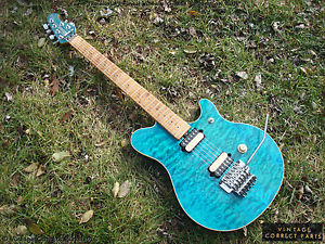 Ernie Ball Music Man EVH Eddie Van Halen Signature Blue UNFADED Musicman 1992-93