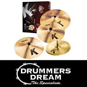 Brand New Zildjian K Cymbal Pack Set 14" K HH, 16" 20" & Free 18" Dark Crash