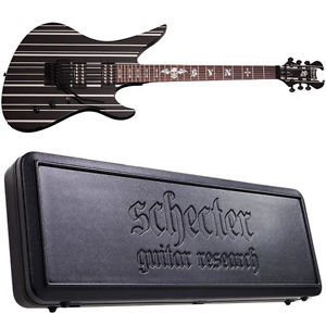 Schecter Synyster Gates Standard Black w/Silver Pinstripes NEW Guitar WITH CASE