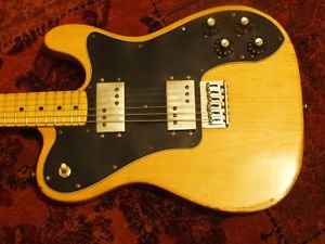 original USA vintage 1975 Fender Telecaster Deluxe, hardcase widerange humbucker