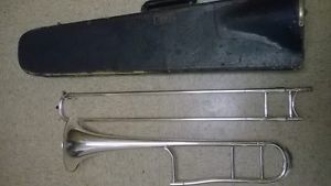 A NICE USED 1910  SILVER KING H.N WHITE TROMBONE