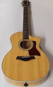 Wonderful Taylor 214ce Deluxe Grand Auditorium - Natural, Quilt Maple