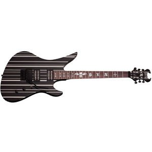 Schecter Synyster Gates Standard Gloss Black w/Silver Pinstripes NEW Guitar +Bag