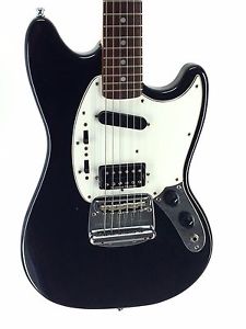 Fender Mustang, ‘69, Black, Vintage 1984-87, Humbucker