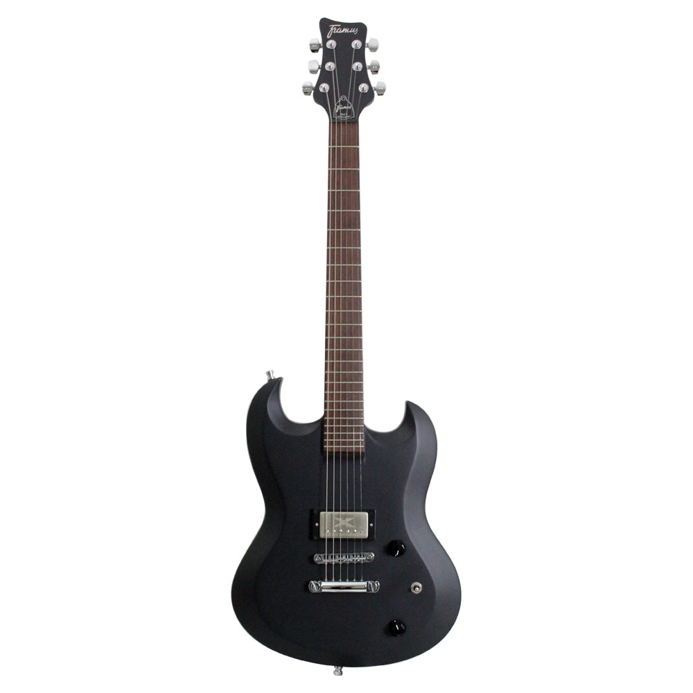 Framus Pro series Phil XG Solid Satin Black CHROME Electric Guitar w/gig bag