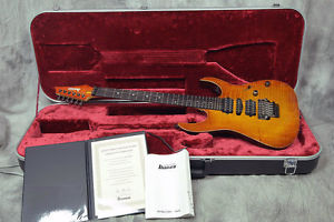 Ibanez J.Custom RG7570Z Bright Brown Rutile w/HardCase From Japan Used #U336