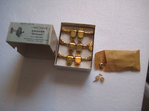 1950's Grover Deluxe ultra rare archtop Gold 110 series Machines Tuners NIB NOS