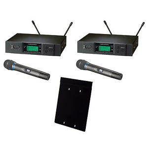 (2) Audio Technica ATW-3171BC+AT8630 Dual Wireless Complete Microphone System
