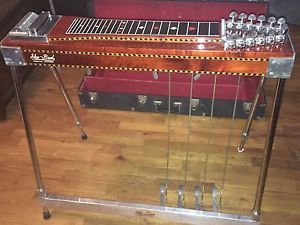 SHO BUD Model 6160 12 String Pedal Steel Guitar 4+4 Red Birdseye Maple