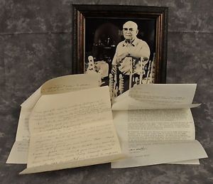 Leo Fender 3-Page Written Letter To Tom Walker & 2-Page Response 1975 Music Man