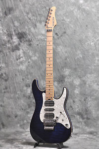 Schecter SD-DX-24-AS Blue Sunburst Electric Guitar w/SoftCase Used #U323