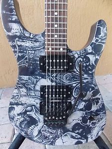 Schecter C-1 FR Custom Guitar-Custom Graphic Welcome to Hell