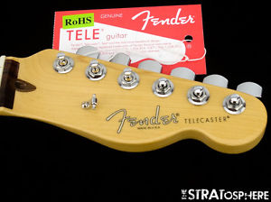 American Fender CHANNEL BOUND Telecaster NECK & LOCKING TUNERS Tele USA Compound