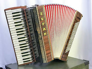 ZUPAN Akkordeon Alpe IV EA Palisander, 120 Bässe, Cassotto, Stummelregister!