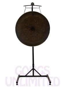 32" Mother Tesla Gong on the Meinl Gong/Tam Tam Stand (TMGS) with Mallet