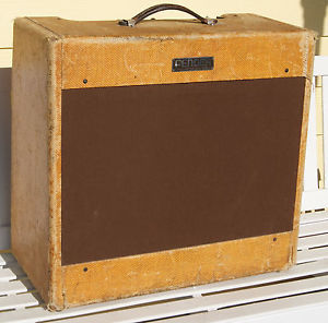 Vintage 1953 wide panel Tweed Fender Pro tube amp amplifier 5B5