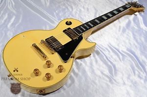 Gibson 1990 Les Paul Custom / White Used  w/ Hard case