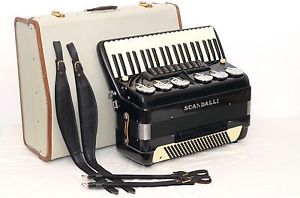 SCANDALLI BREVETTO 120 BASS ACCORDION/SIM.PAOLO SOPRANI/DHL WORLD WIDE SHIPPING