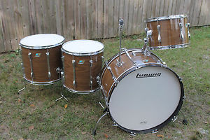 Vintage 1976 Ludwig 26,14,16,18 Kit. 3 Ply w/rerings. "walnut cortex" A Beauty!