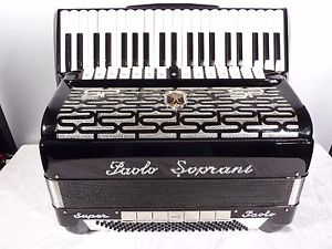 PAOLO SOPRANI SUPER PAOLO AKKORDEON  120/5 FISARMONICA  1A  ACCORDION  CASSOTTO
