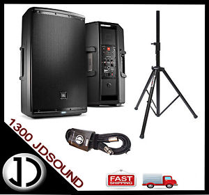 1X JBL EON615 15" powered speaker+ BONUS speaker stand and cable