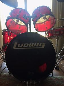 Vintage Ludwig Red VistaLite Drums