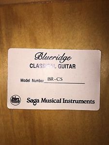 Blueridge BR-CS Classical Guitar with Case