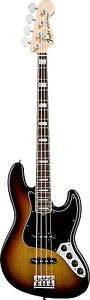 Fender American Deluxe Jazz Bass, 3 Tone Sunburst, Rosewood Fretboard